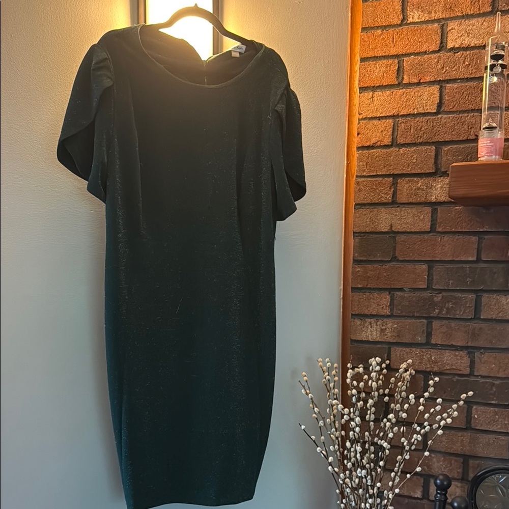 Calvin Klein Dark Green Midi Dress NWOT